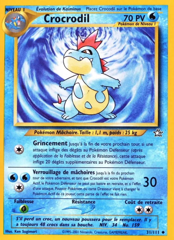 Carte Crocrodil 31/111 – Neo Genesis