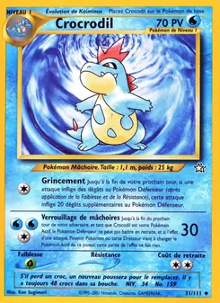 Carte Crocrodil 31/111 – Neo Genesis
