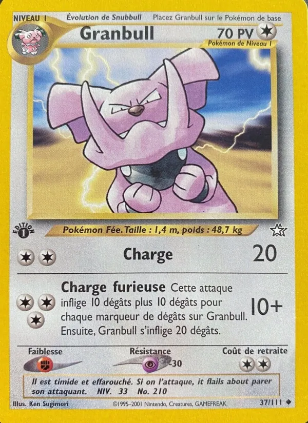 Carte Granbull 37/111 – Neo Genesis