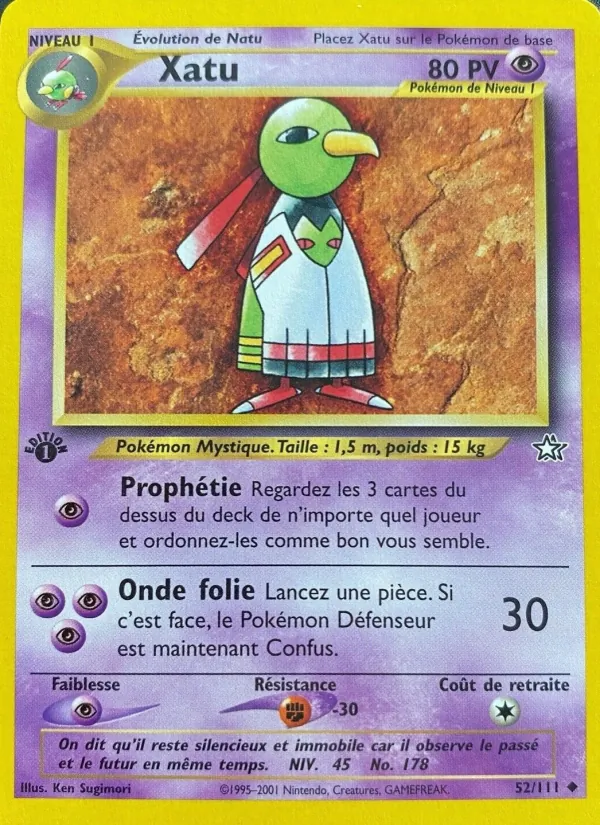 Carte Xatu 52/111 – Neo Genesis