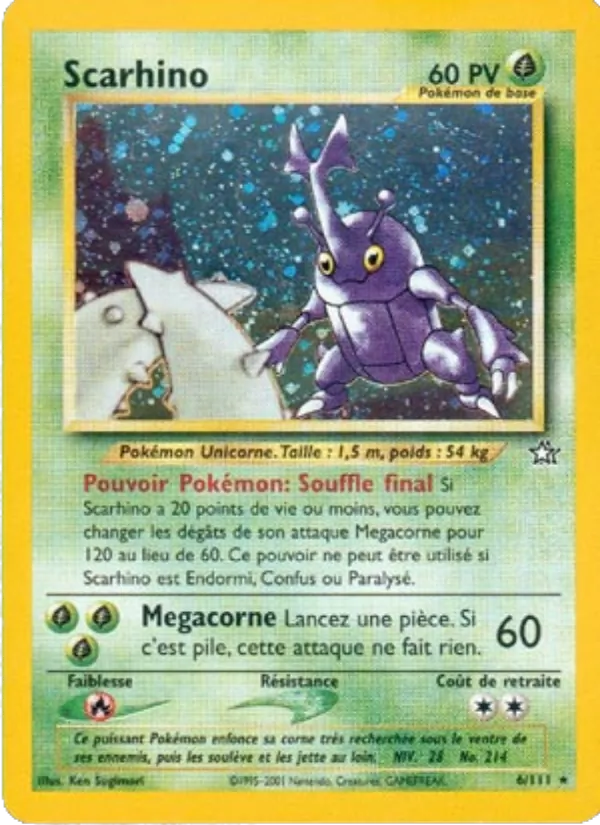 Carte Scarhino 6/111 – Neo Genesis