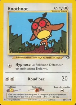 Carte Hoothoot 60/111 – Neo Genesis