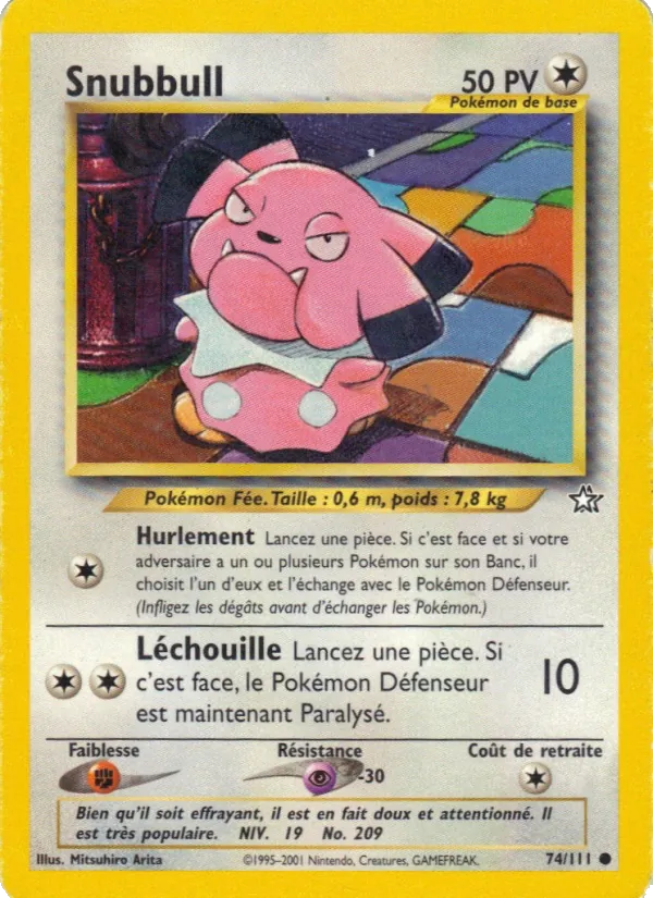 Carte Snubbull 74/111 – Neo Genesis