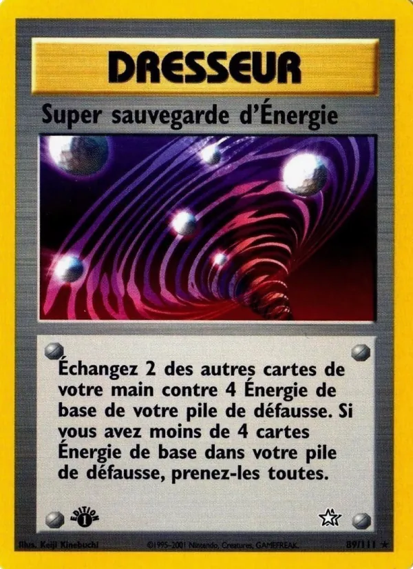 Carte Super sauvegarde d'Énergie 89/111 – Neo Genesis