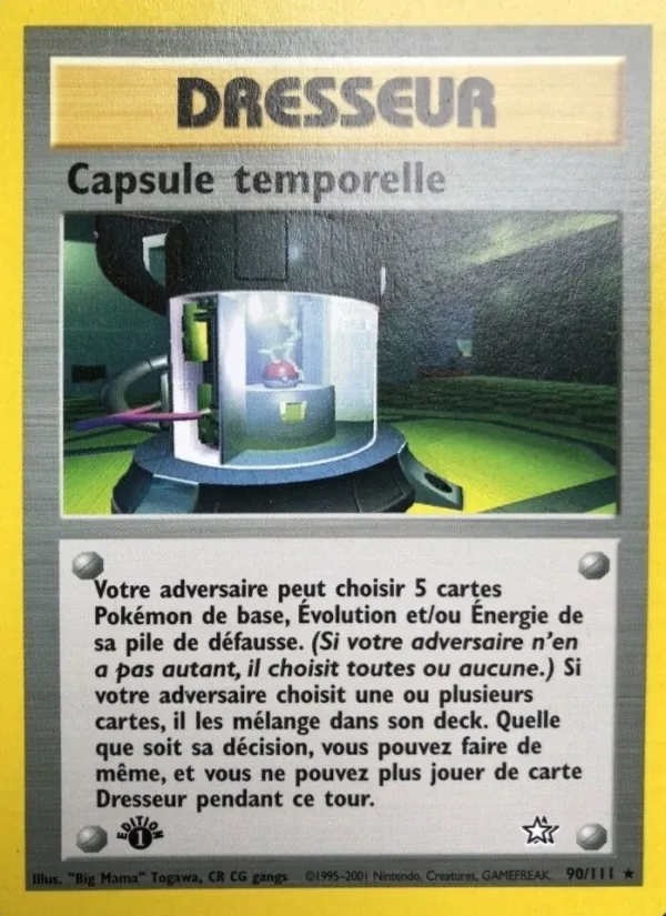 Carte Capsule temporelle 90/111 – Neo Genesis