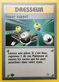 Carte Super rappel 98/111 – Neo Genesis