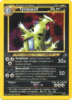 Carte Tyranocif 12/75 – Neo Discovery