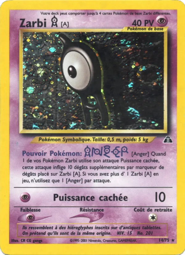 Carte Zarbi A 14/75 – Neo Discovery