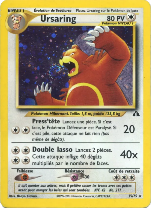 Carte Ursaring 15/75 – Neo Discovery