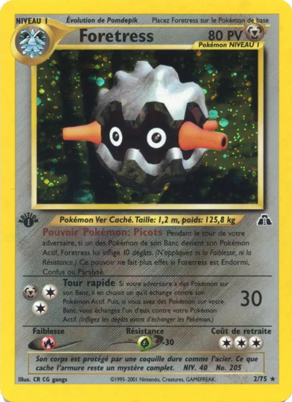 Carte Foretress 2/75 – Neo Discovery