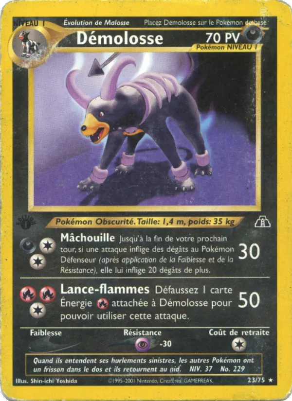 Carte Démolosse 23/75 – Neo Discovery