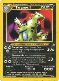 Carte Tyranocif 31/75 – Neo Discovery