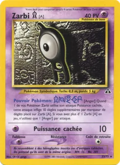 Carte Zarbi A 33/75 – Neo Discovery