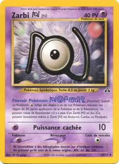 Carte Zarbi N 50/75 – Neo Discovery