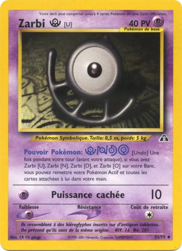Carte Zarbi U 51/75 – Neo Discovery