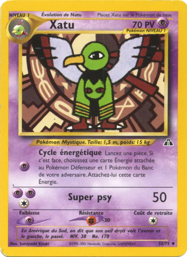 Carte Xatu 52/75 – Neo Discovery