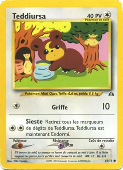Carte Teddiursa 65/75 – Neo Discovery