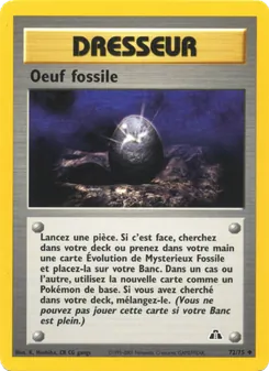Carte Oeuf fossile 72/75 – Neo Discovery