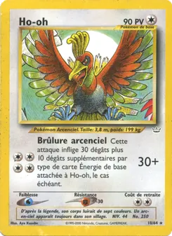 Carte Ho-oh 18/64 – Neo Revelation