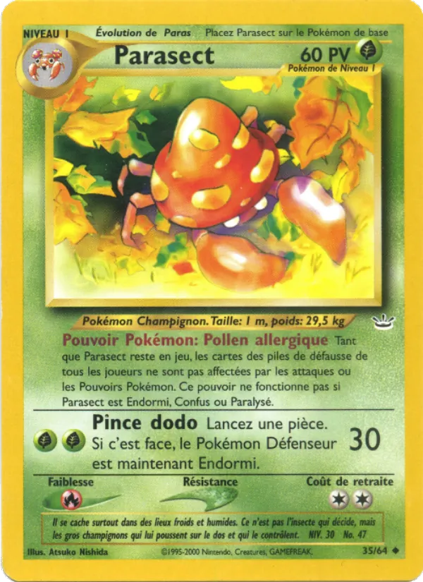 Carte Parasect 35/64 – Neo Revelation