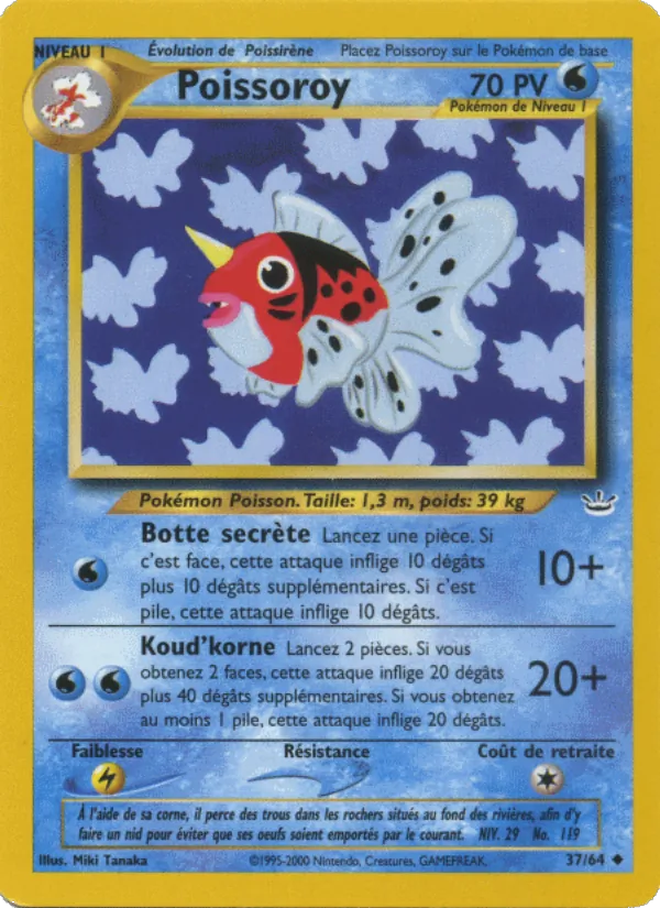 Carte Poissoroy 37/64 – Neo Revelation