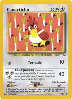 Carte Canarticho 43/64 – Neo Revelation