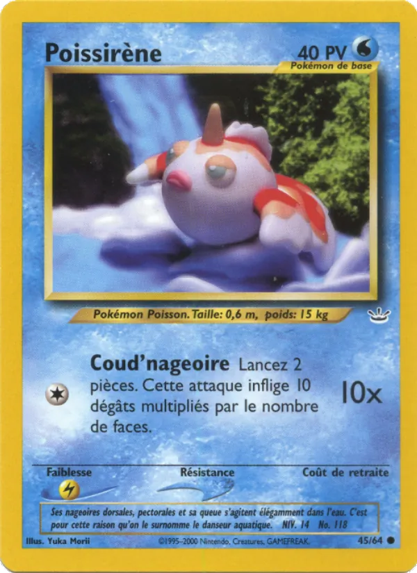 Carte Poissirène 45/64 – Neo Revelation