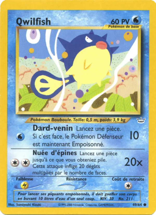 Carte Qwilfish 49/64 – Neo Revelation