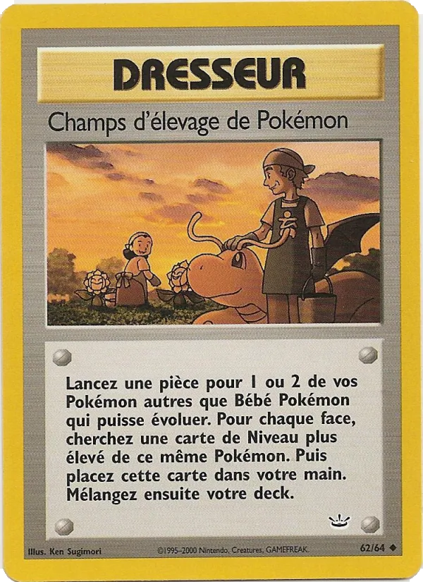 Carte Champs d'élevage de Pokémon 62/64 – Neo Revelation