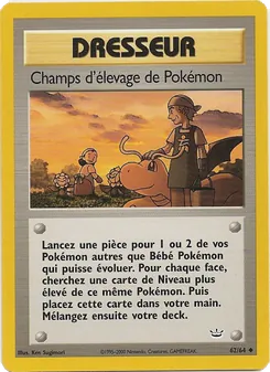 Carte Champs d'élevage de Pokémon 62/64 – Neo Revelation