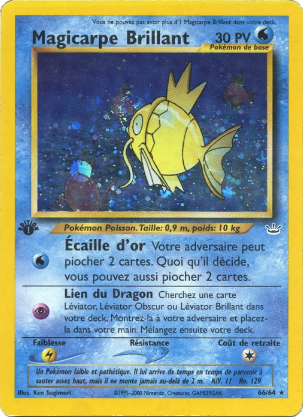 Carte Magicarpe Brillant 66/64 – Neo Revelation