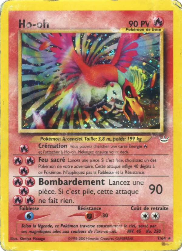 Carte Ho-oh 7/64 – Neo Revelation