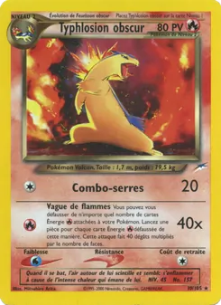 Carte Typhlosion obscur 10/105 – Neo Destiny