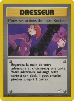 Carte Mauvaises actions des Team Rocket 103/105 – Neo Destiny