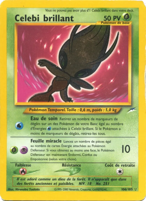 Carte Celebi brillant 106/105 – Neo Destiny