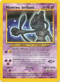 Carte Mewtwo brillant 109/105 – Neo Destiny