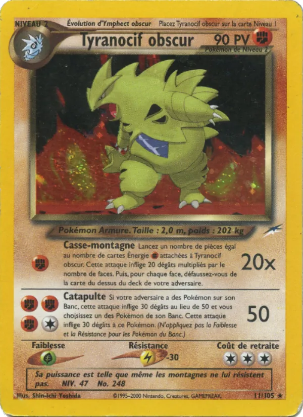 Carte Tyranocif obscur 11/105 – Neo Destiny