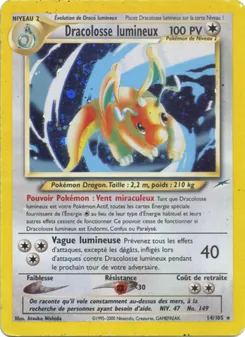 Carte Dracolosse lumineux 14/105 – Neo Destiny
