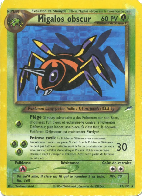 Carte Migalos obscur 17/105 – Neo Destiny