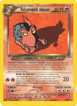 Carte Volcaropod obscur 18/105 – Neo Destiny