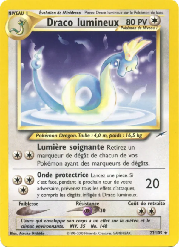 Carte Draco lumineux 22/105 – Neo Destiny