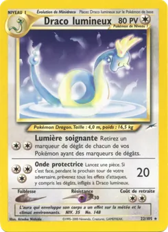 Carte Draco lumineux 22/105 – Neo Destiny