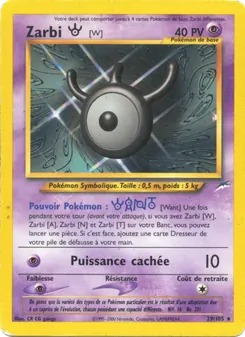 Carte Zarbi W 29/105 – Neo Destiny