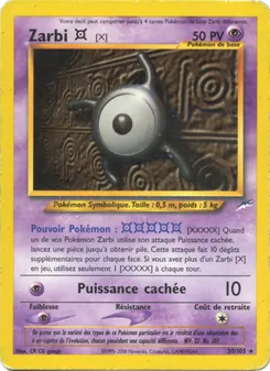 Carte Zarbi X 30/105 – Neo Destiny