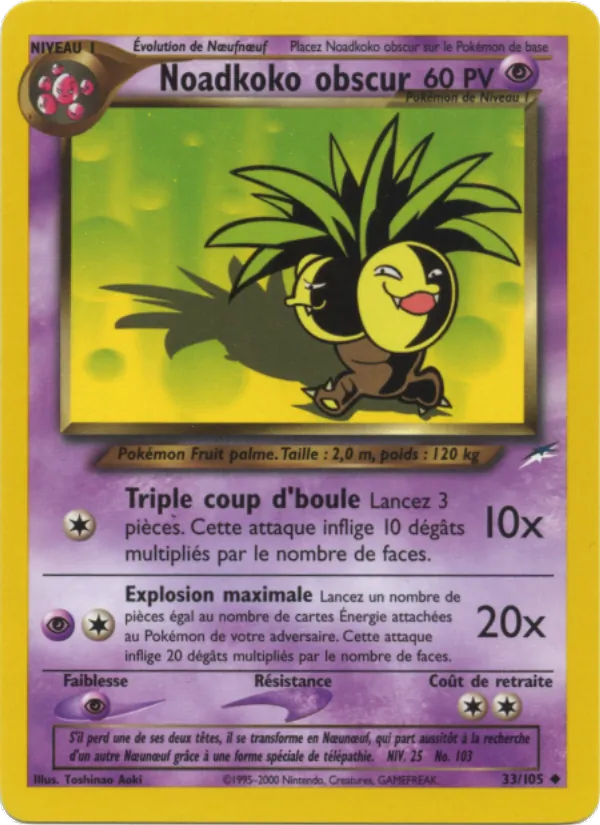 Carte Noadkoko obscur 33/105 – Neo Destiny