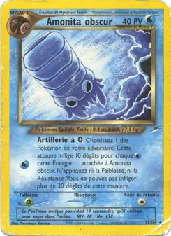 Carte Amonita obscur 37/105 – Neo Destiny