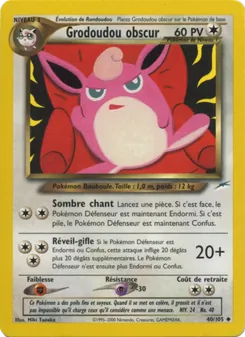 Carte Grodoudou obscur 40/105 – Neo Destiny