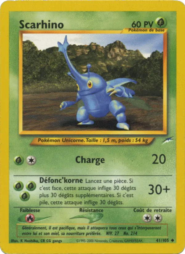 Carte Scarhino 41/105 – Neo Destiny