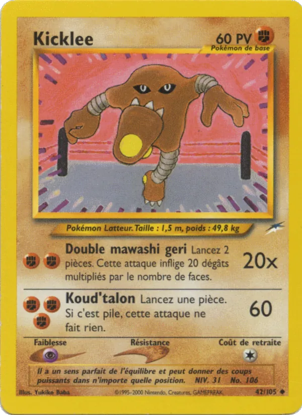 Carte Kicklee 42/105 – Neo Destiny