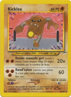 Carte Kicklee 42/105 – Neo Destiny